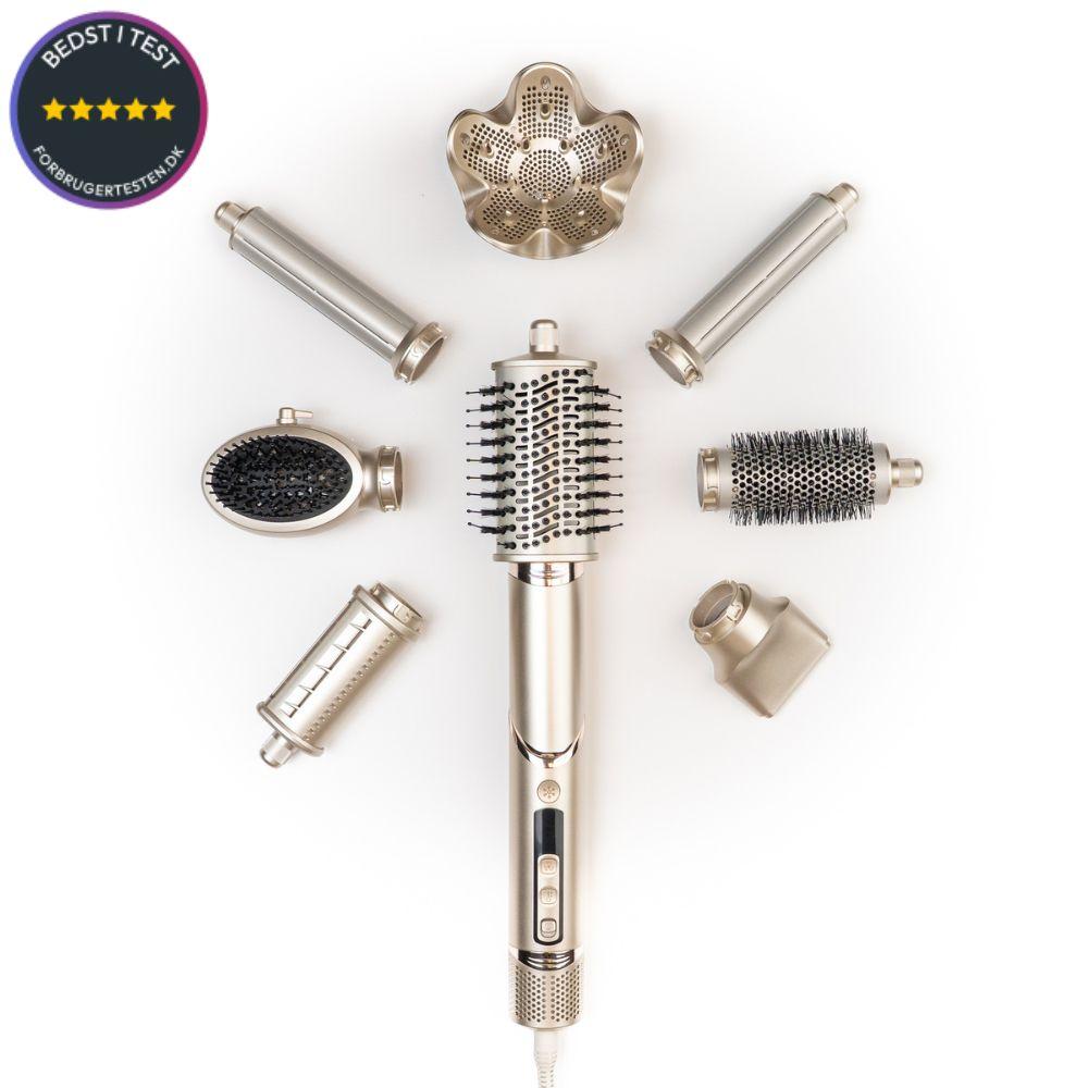 Probrush 8-i-1 AirStyler 2.0 med digitalt display og otte hoveder